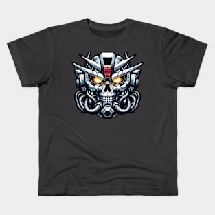 Biomech Skull S01 D57 Kids T-Shirt